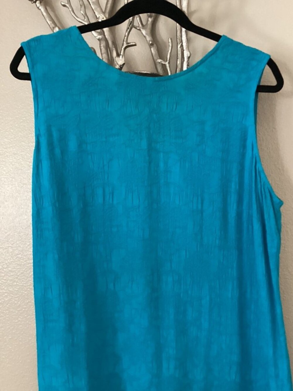 Karin Stevens turquoise maxi dress, size 16 (fits like a 14)